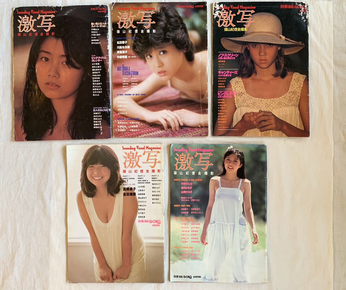 激写、篠山紀信、松田聖子、宮崎美子、山口百恵、川島なお美、まとめて、セット、写真、写真集_画像1