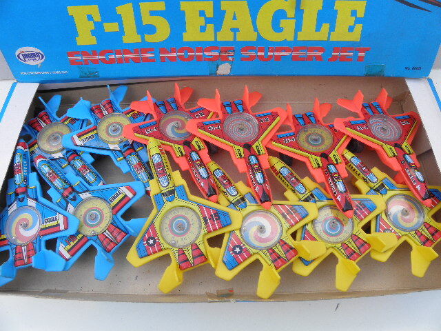 96 駄玩具 F-15 EAGLE 飛行機 12個入 / 昭和レトロ ブリキ 駄菓子屋 _画像2
