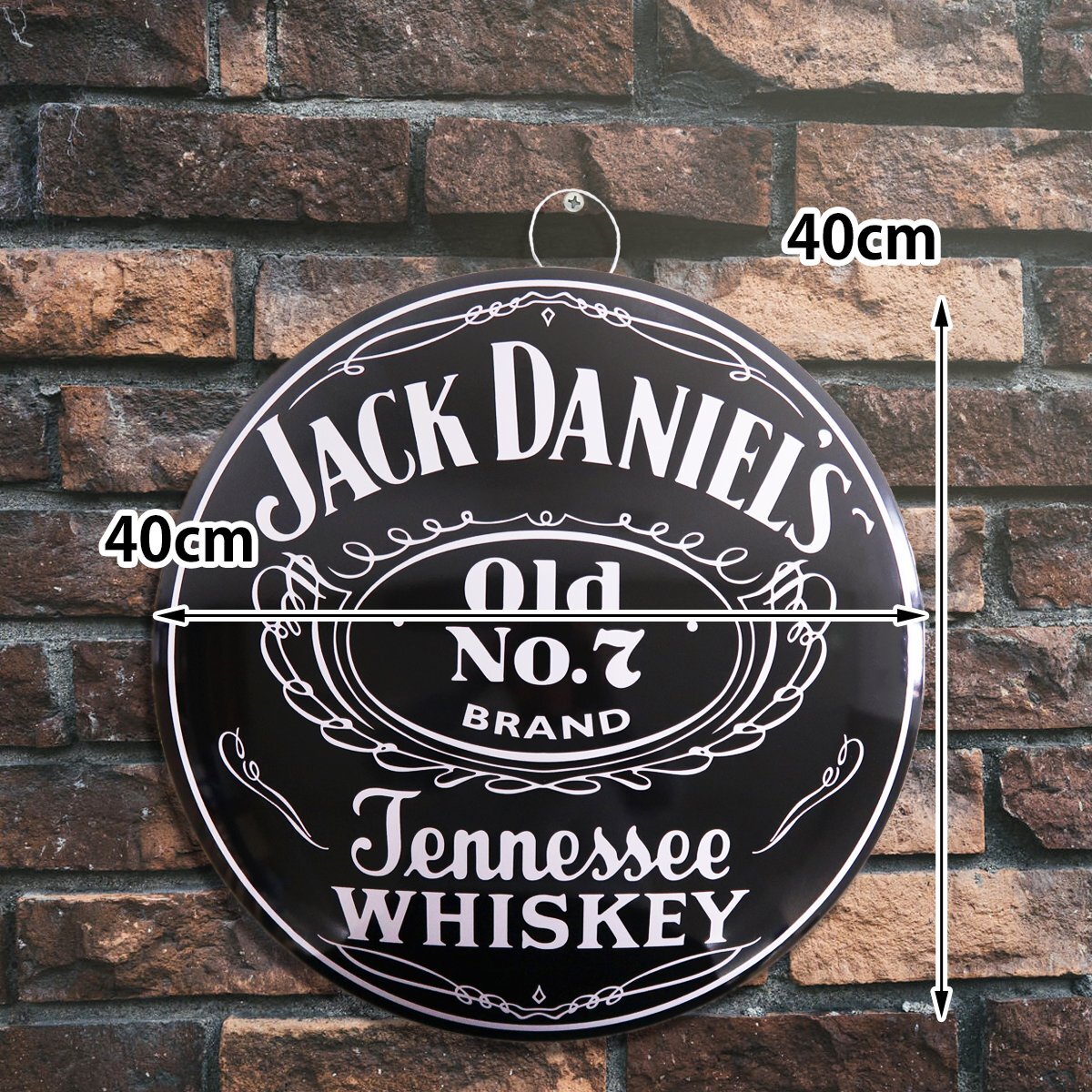 1 jpy ~ selling out retro tin plate signboard metal plate Jack Daniel american retro american miscellaneous goods Vintage antique BZ-212