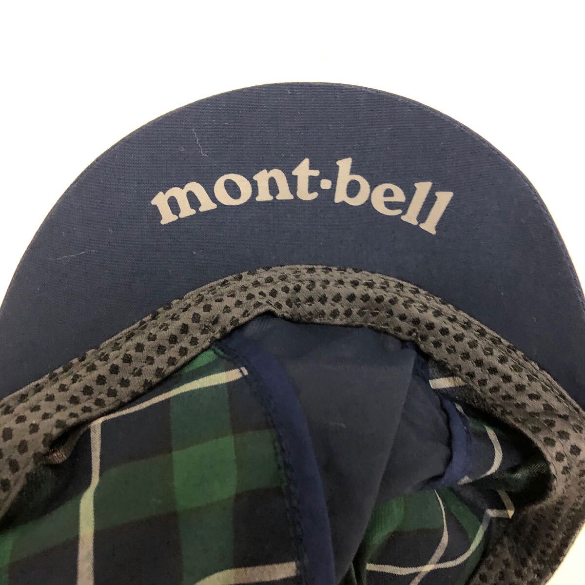モンベルmont-bell WIC.ライト サイクルキャップLネイビー ブラックウォッチの画像4
