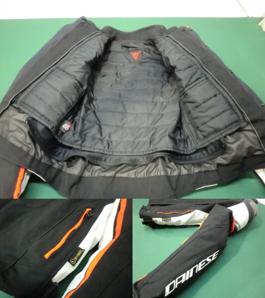 Dainese　ダイネーゼ　RACING 3　D-DRY　JACKET　ナイロンジャケット　サイズ46　Black/White/Fluo-Red_画像4