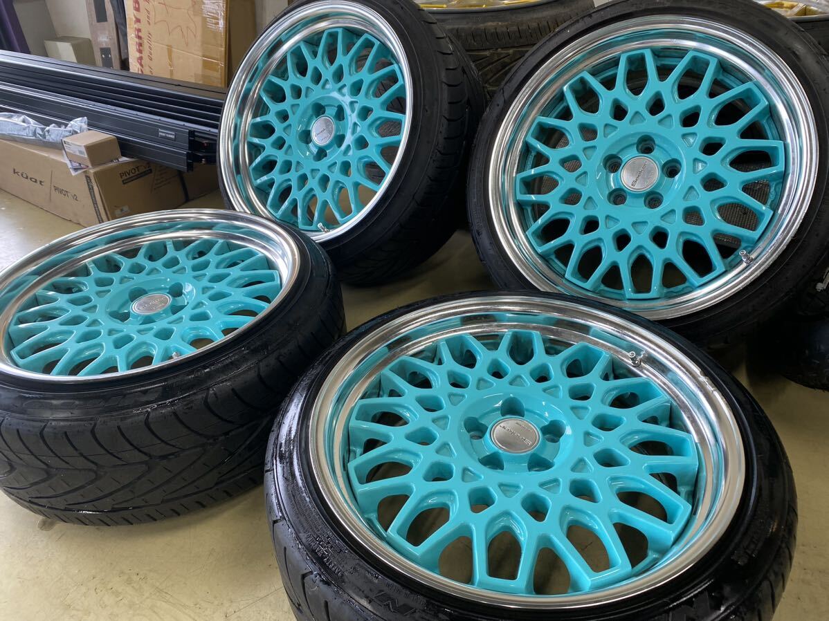 WORK SEEKER CX ワーク シーカーCX 8.5J+30 9.5j+35 PCD100 5穴4本　215/40r18 Nitto プリウス　86 BRZ インプレッサ　ゴルフ_画像1