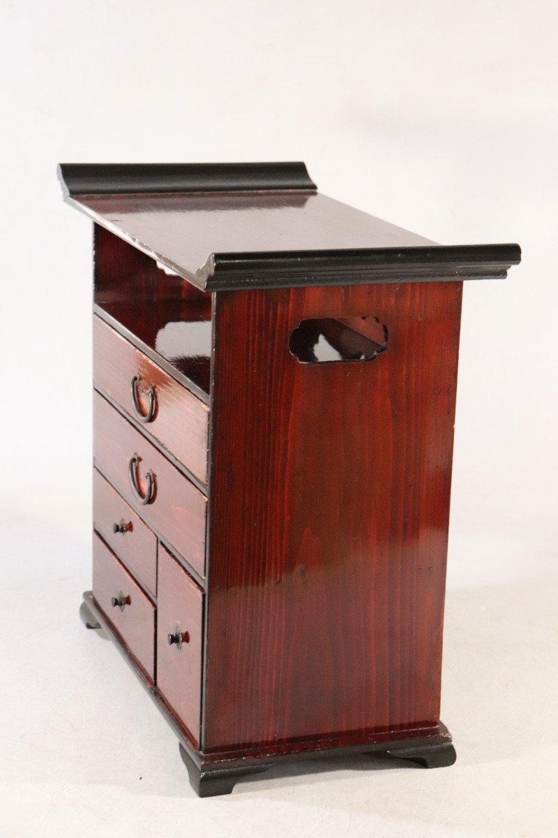 E541 front zelkova small drawer / dresser / peace furniture / old tool / antique furniture / storage shelves / tool shelves /51579