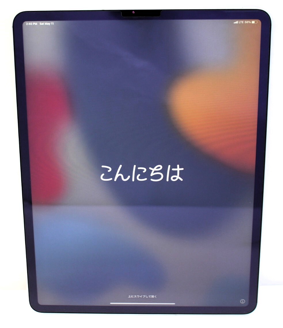 Y6227#◆中古美品◆Apple iPad Pro(第4世代)12.9インチ Wi-Fi+Cellularモデル シルバー 128GB MY3D2J/A ※au(△)判定 _画像2