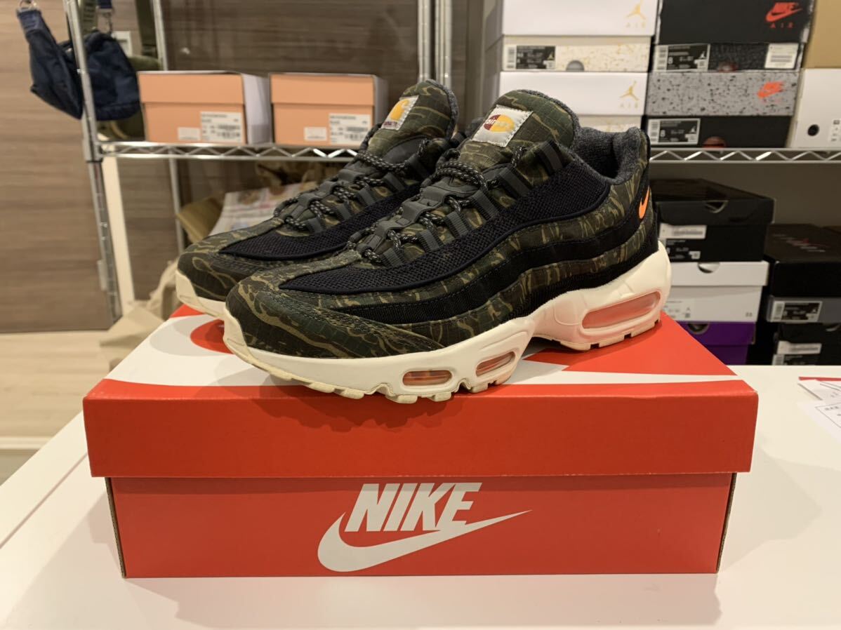 美品NIKE AIR MAX 95 Carhartt ナイキエアマックス95カーハート AV3866-001 26.5cm_画像1