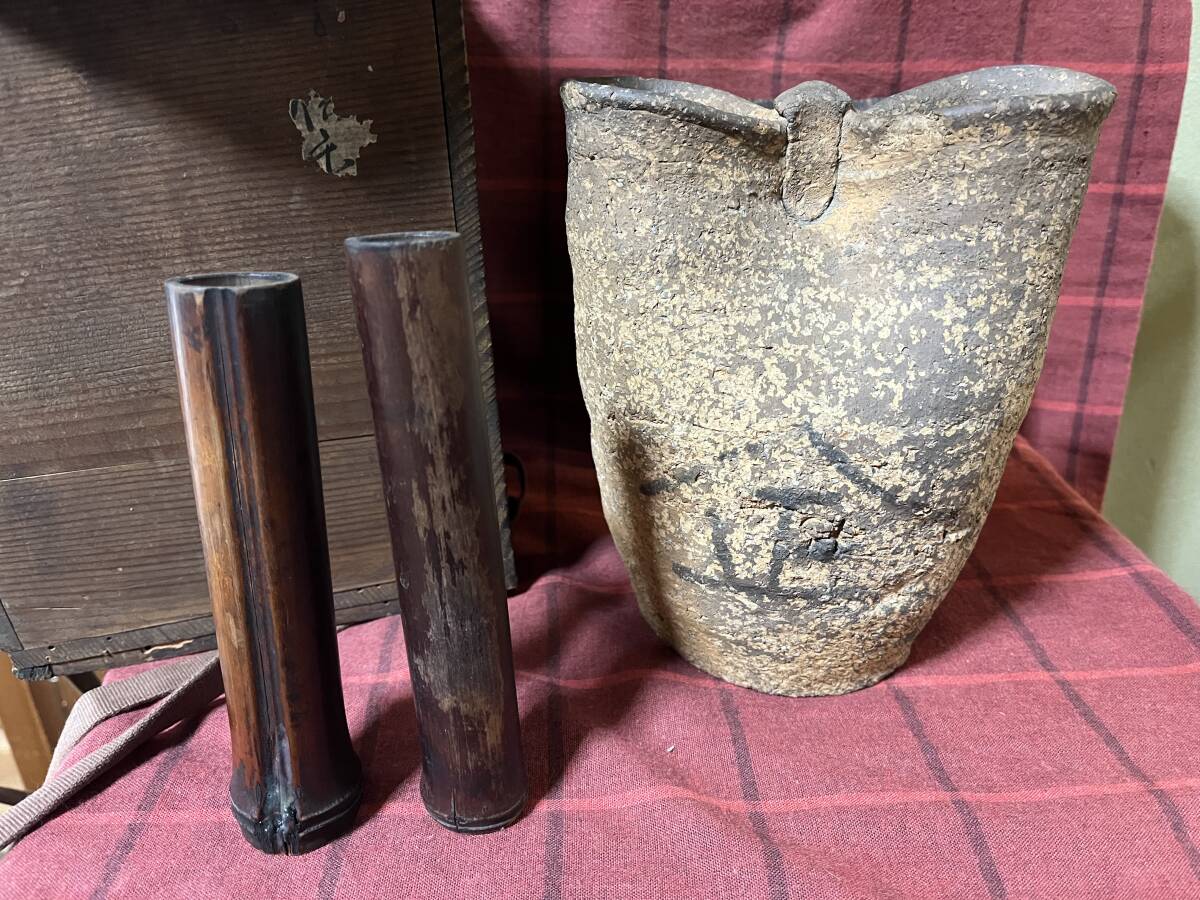  old Seto flower vase 