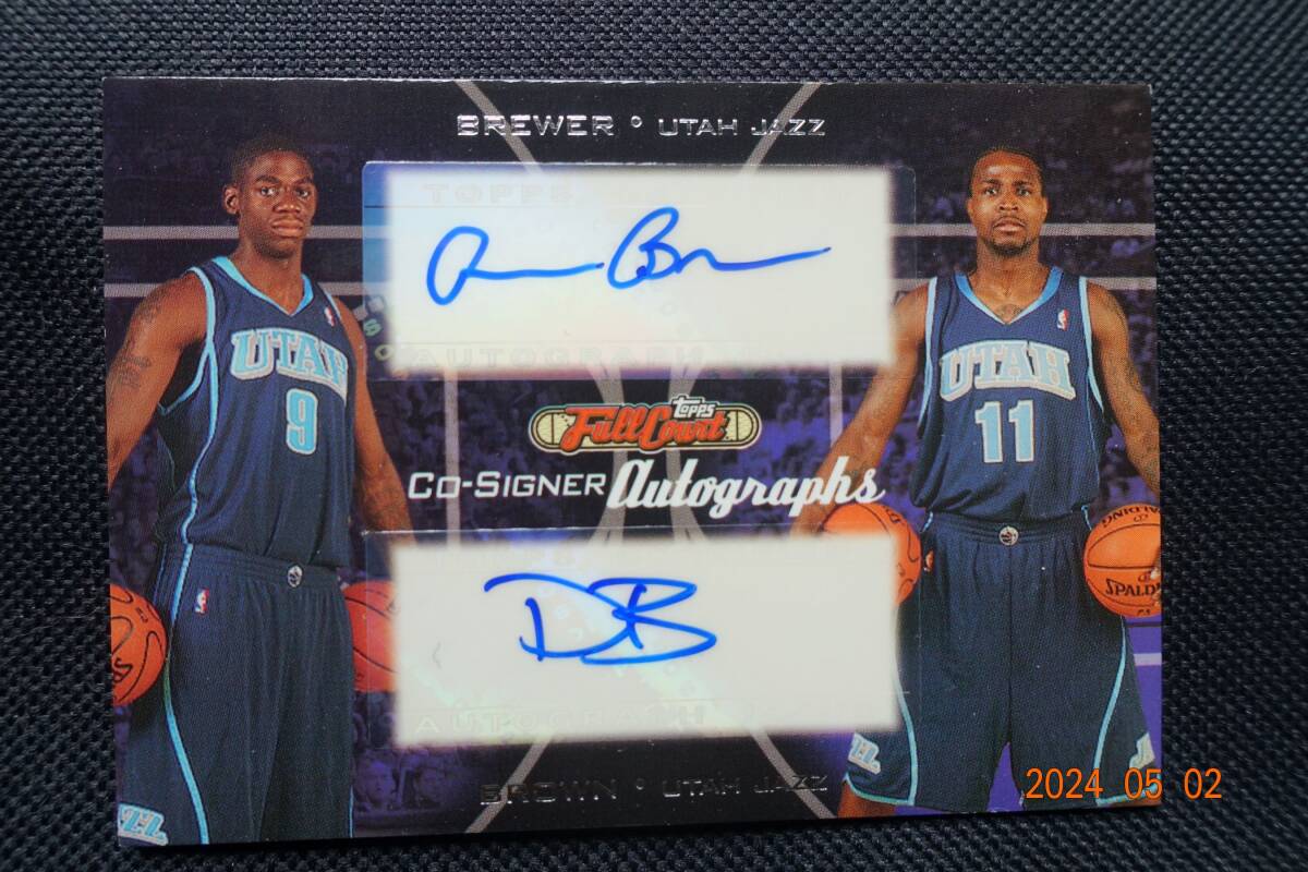 Ronnie Brewer/Dee Brown 2006-07 Topps Full Court Court  Co-Signerの画像1