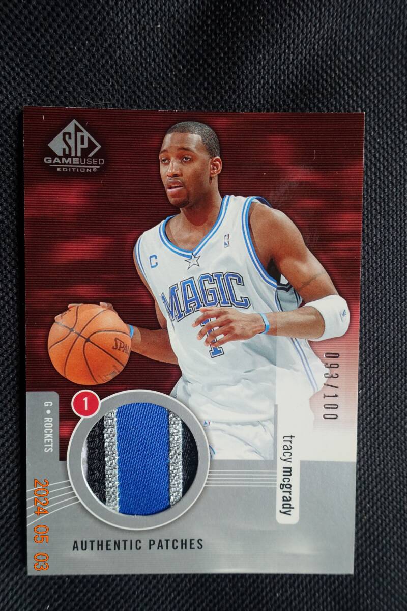 Tracy McGrady 2004-05 SP Game Used Authentic Patches #093/100の画像1