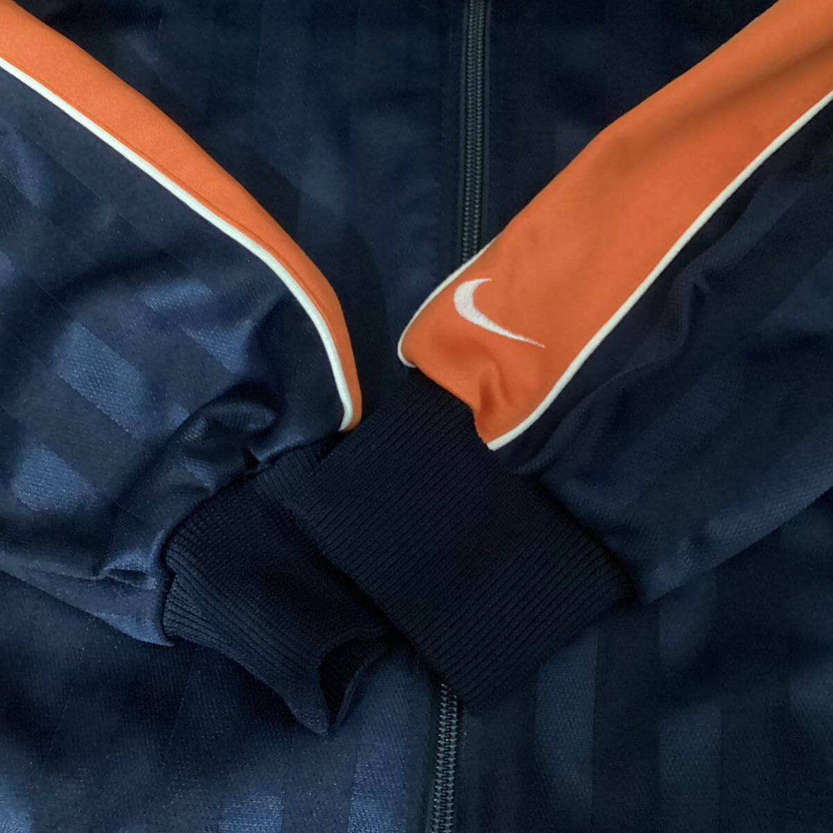 [ old clothes ]NIKE Nike jersey jersey navy orange L men's tops 