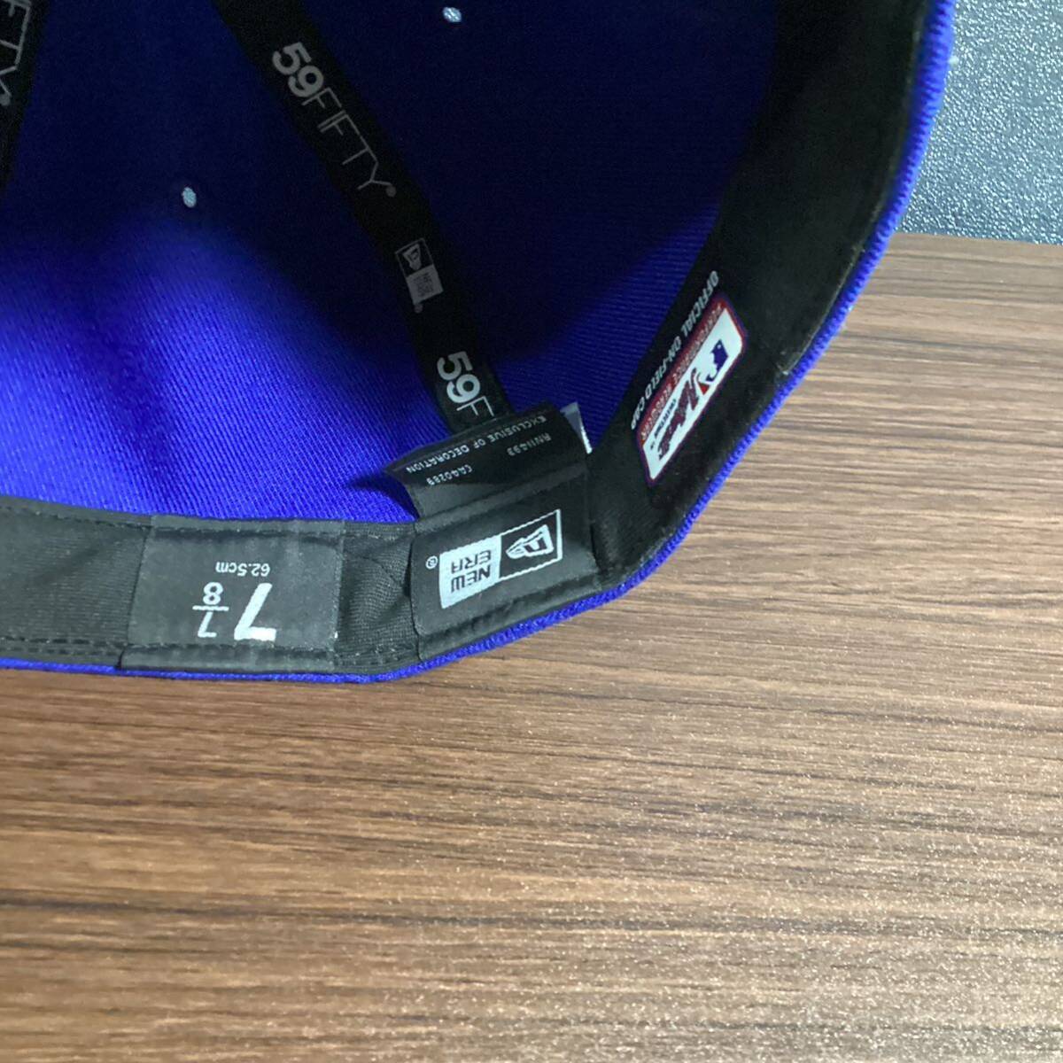 【未使用品】NEW ERA ニューエラ キャップ シアトルマリナーズ バーントウッド 59FIFTY 77/8 62.5cm 帽子 MLB マリナーズ イチロー ブルーの画像8