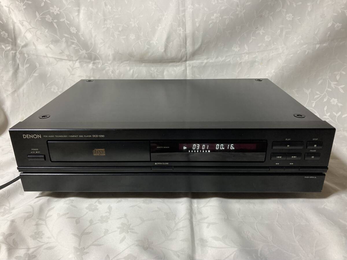 DENON ステレオCDプレーヤー　DCD-1290 中古作動品　リモコン、取説付き_画像1