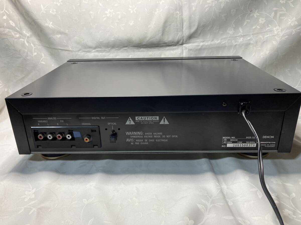 DENON ステレオCDプレーヤー　DCD-1290 中古作動品　リモコン、取説付き_画像6