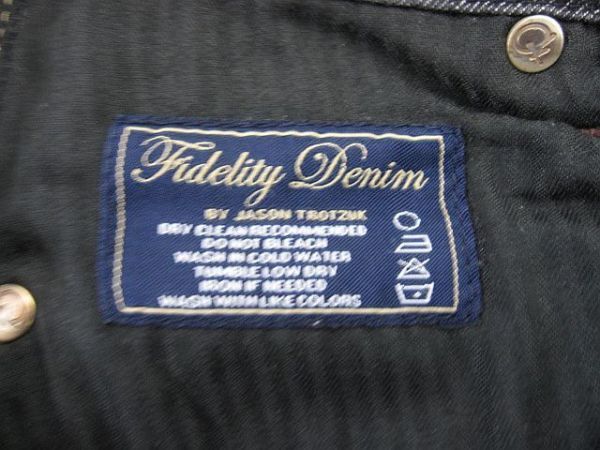 送料無料【極美品】アメリカ製 Fidelity Denim フィデリティ ジーンズ デニムパンツ ローライズ ストレート W26 ■L27566SSS24-10_画像4