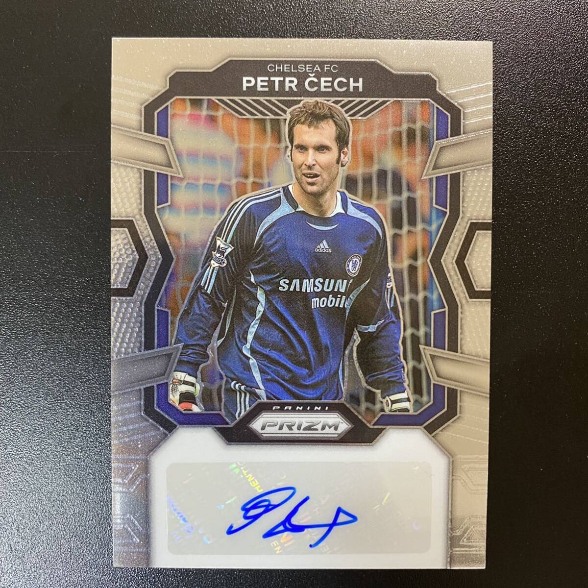 2023-24 Panini Prizm EPL Petr Cech Auto Chelsea 直筆サインカード ペトル・チェフの画像1