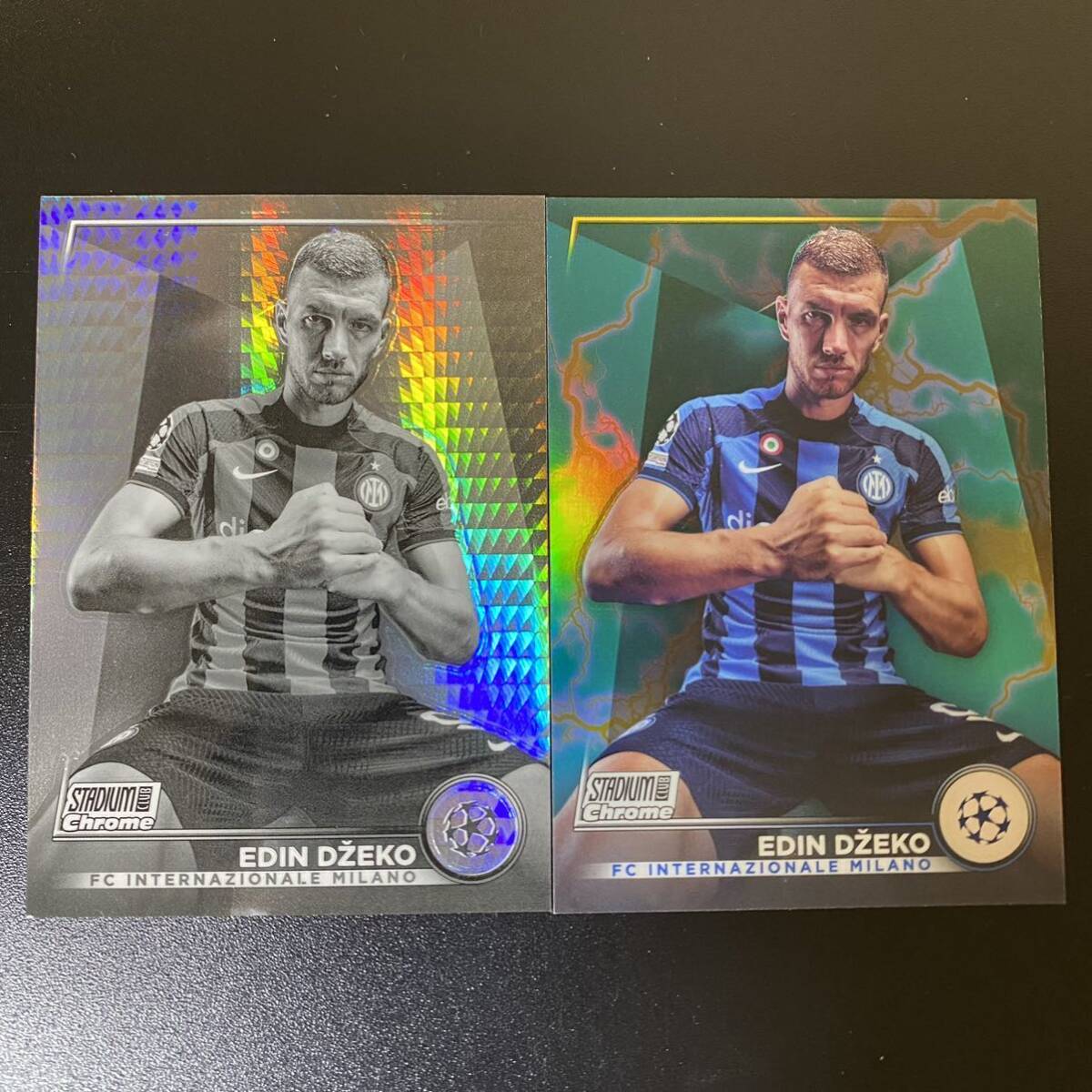 2022-23 Topps Stadium Club Chrome UEFA Competitions Edin Dzeko /125 /350 2枚セット エディン・ジェコ_画像1