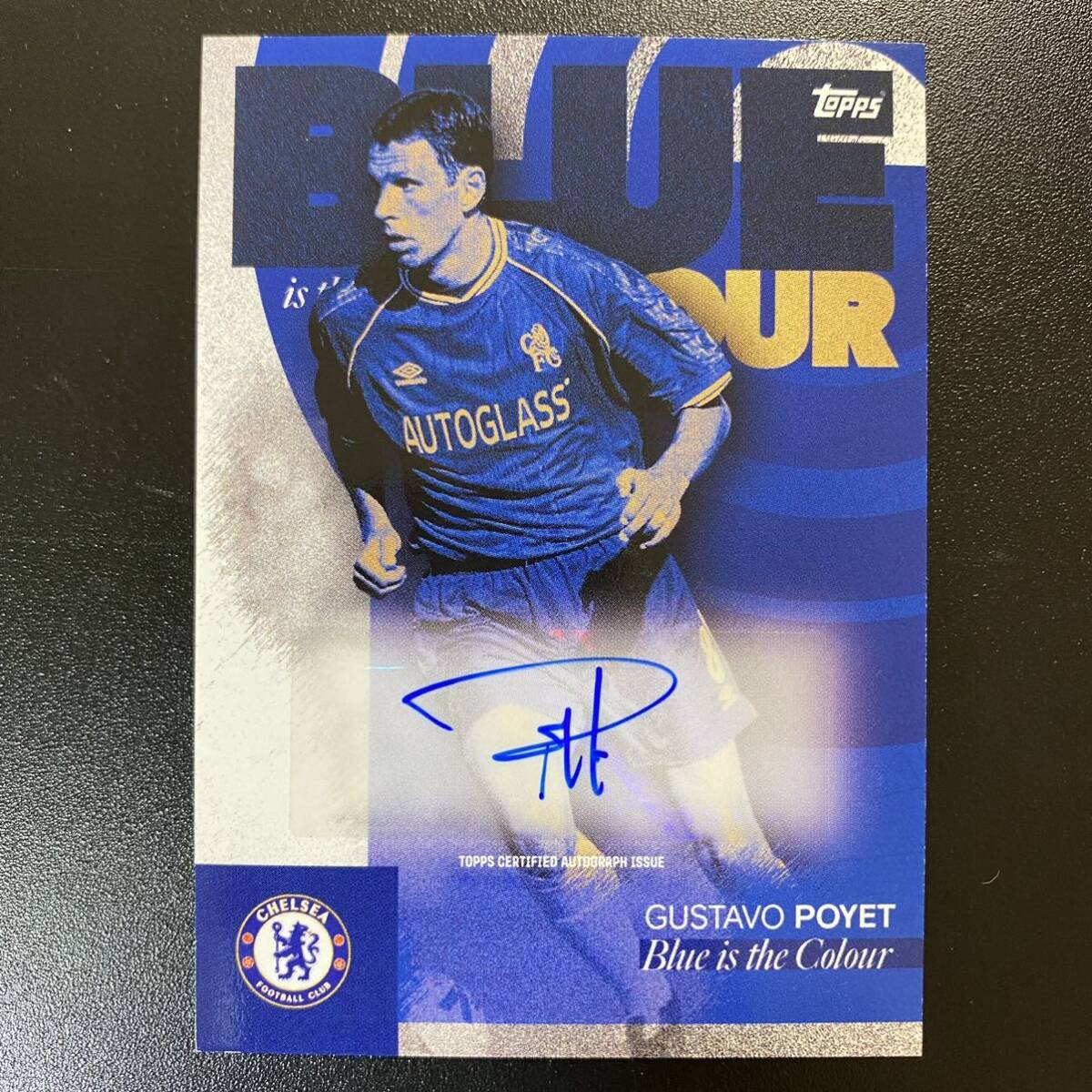 Gustavo Poyet Topps Chelsea Team Set 2023-24 AUTO 直筆サインカード グスタボ・ポジェ_画像1