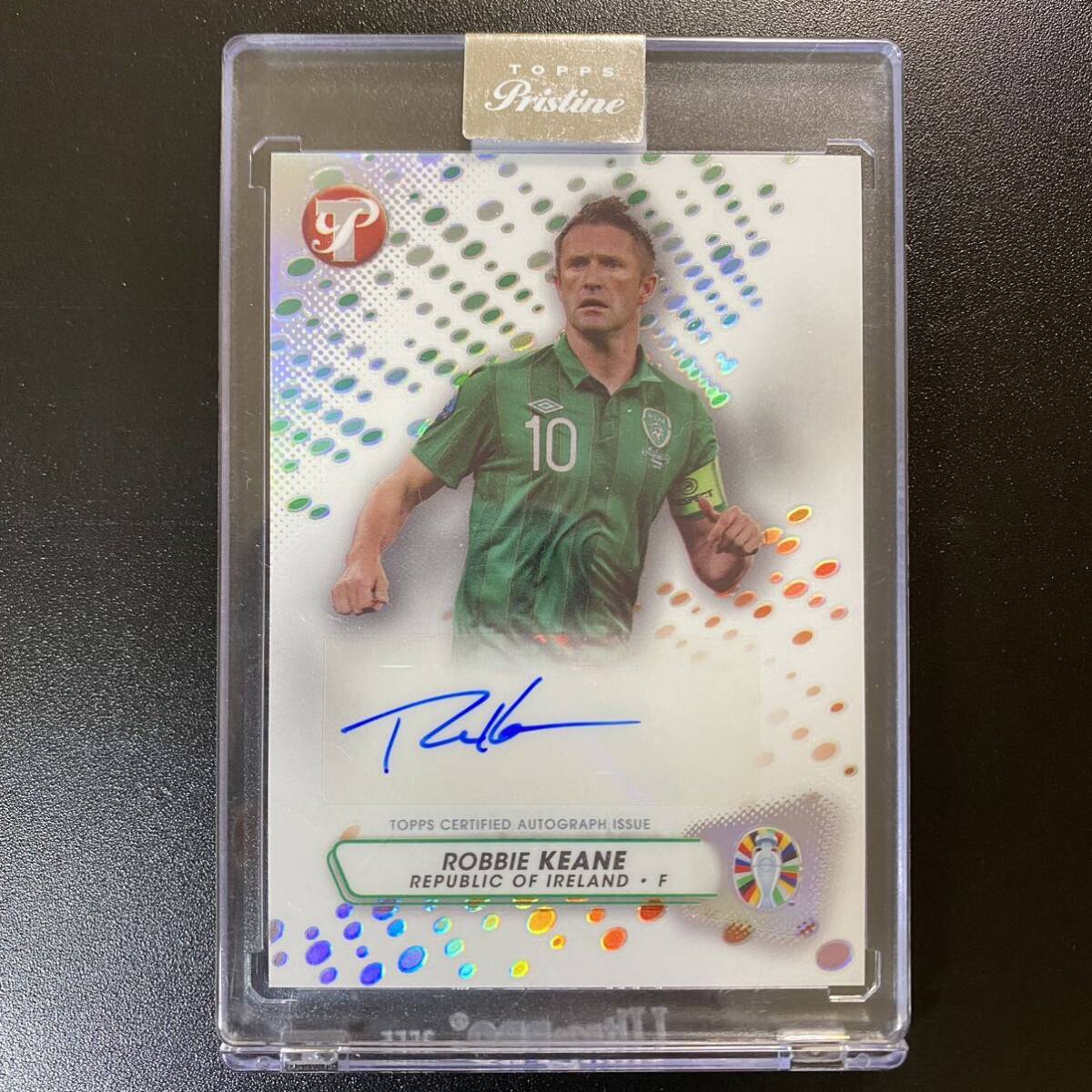 Robbie Keane 2023-24 Topps Pristine Road to UEFA Encased Auto 直筆サインカード ロビー・キーン_画像1