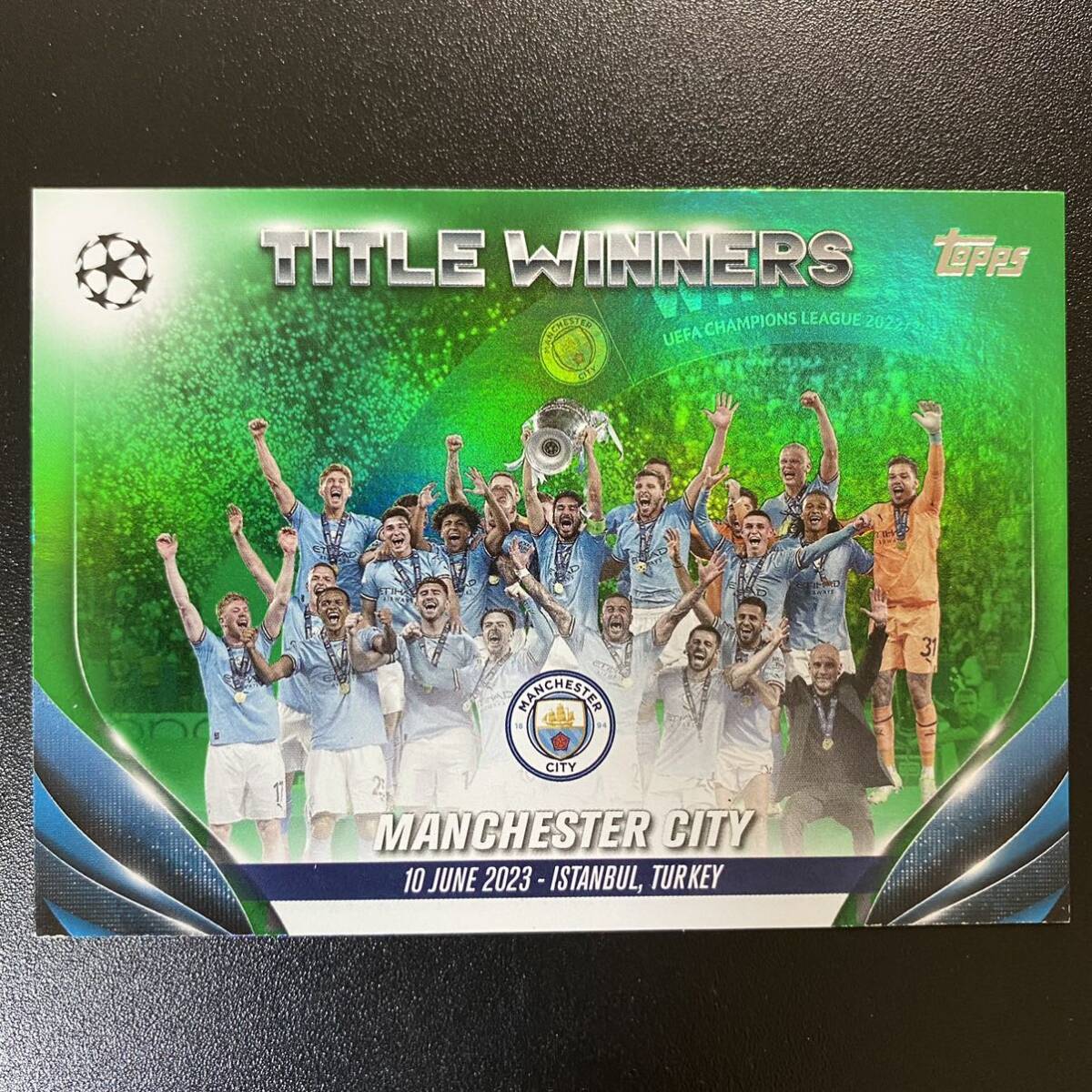 2023-24 Topps UEFA Club Competitions Title Winners Manchester City /99_画像1