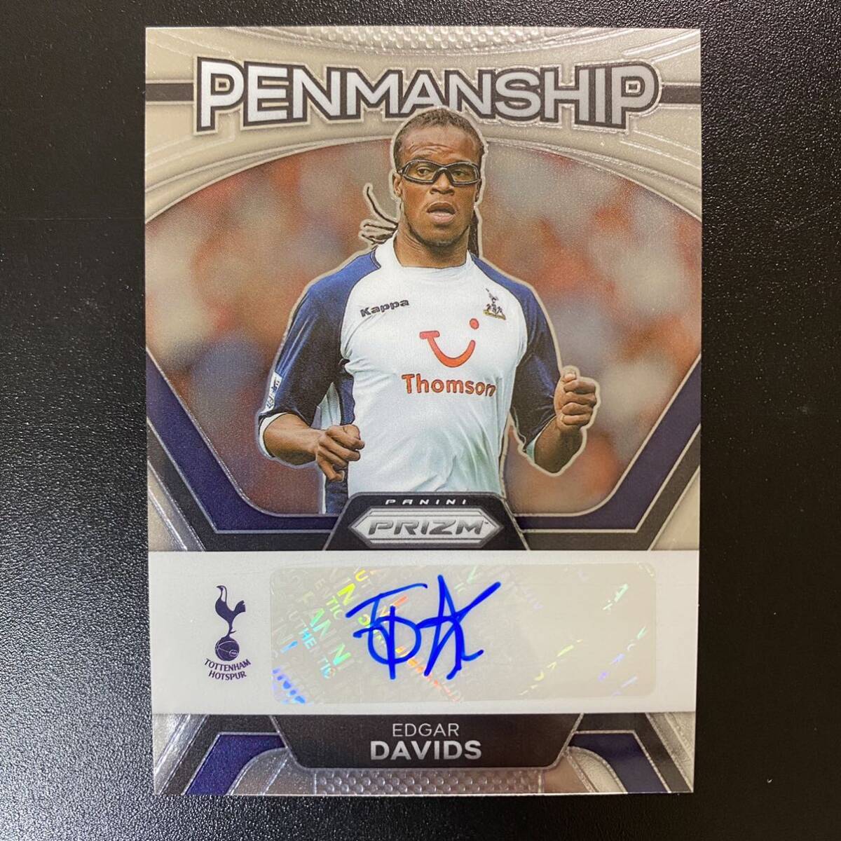 2023-24 Panini Prizm EPL Edgar Davids Penmanship Auto Tottenham Hotspur 直筆サインカード エドガー・ダーヴィッツ_画像1