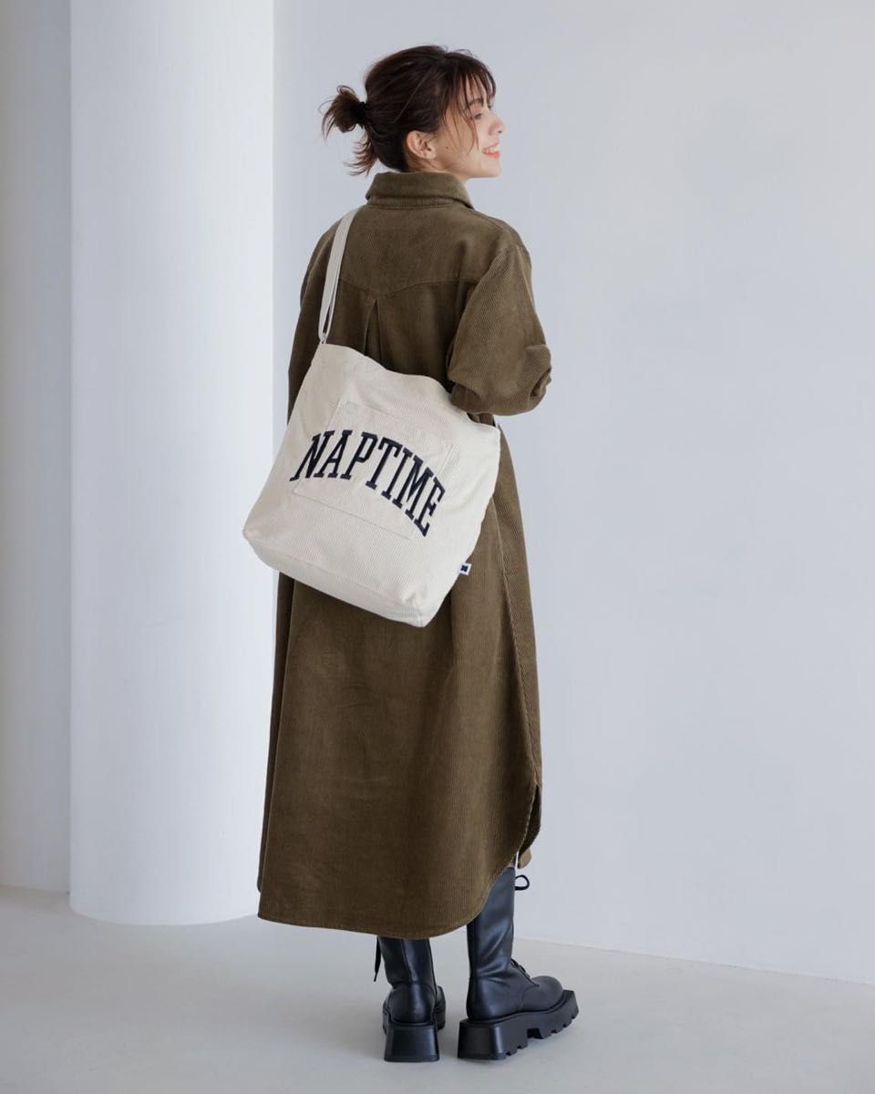 NaptimeコーデュロイBAG-IVORY +Nissy テイクアウトバッグ NaptimeコーデュロイBAG-IVORY +Nissy テイクアウトバッグ