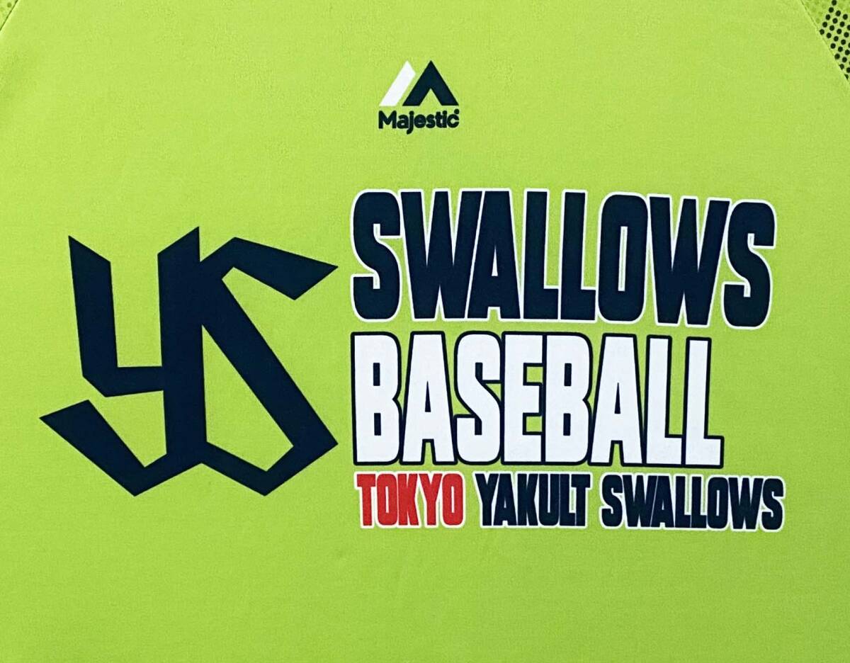 ■中古■マジェスティック■東京ヤクルトスワローズ 2020 プラクティス ロゴＴシャツ■半袖■XLサイズ■NO.23_画像4