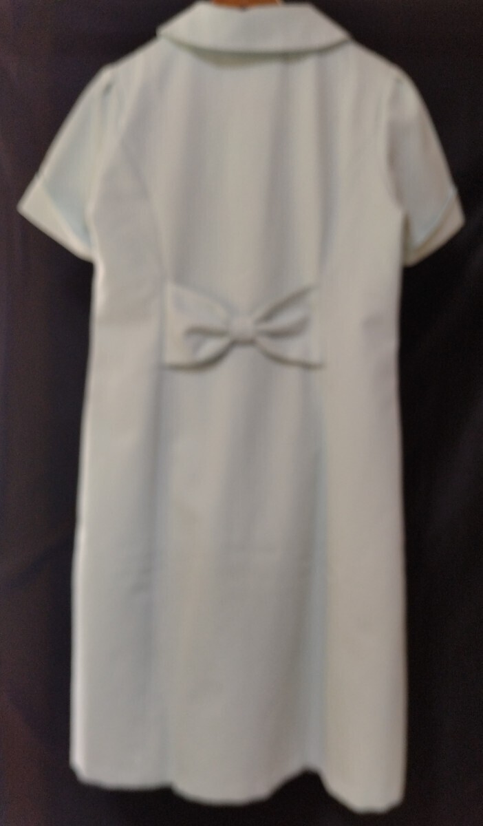  nurse clothes short sleeves One-piece HANAE MORI light mint green size L nursing .
