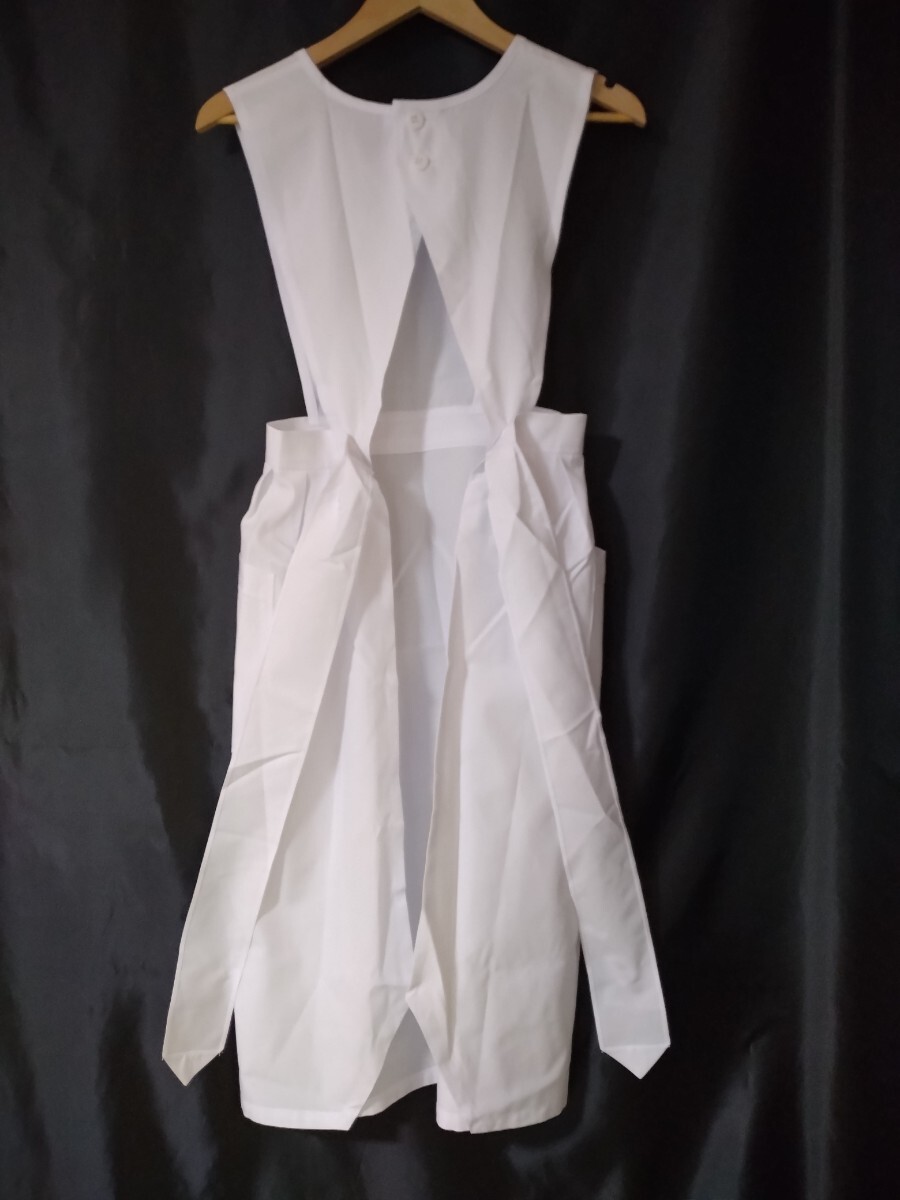nagaire- Ben KEX1135 уход свободная домашняя одежда размер M белый медицинская помощь площадка фартук уход высококлассный салон уход . уход . костюм 