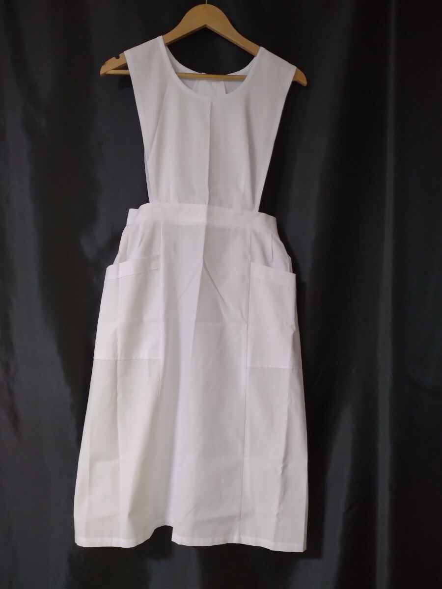 nagaire- Ben KEX1135 уход свободная домашняя одежда размер M белый медицинская помощь площадка фартук уход высококлассный салон уход . уход . костюм 