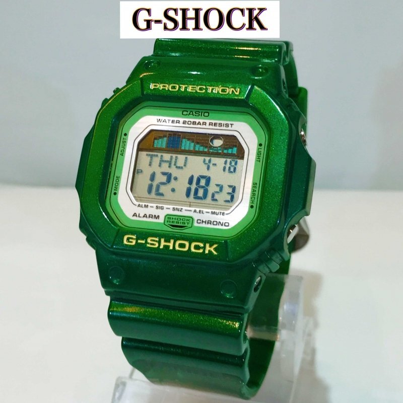 ＣＡＳＩＯ Ｇ－ＳＨＯＣＫ リストウォッチ メタリック ラメ カシオ ジーショック 腕時計 ＧＬＸ－５６００Ａ グリーン 時計/269の画像1
