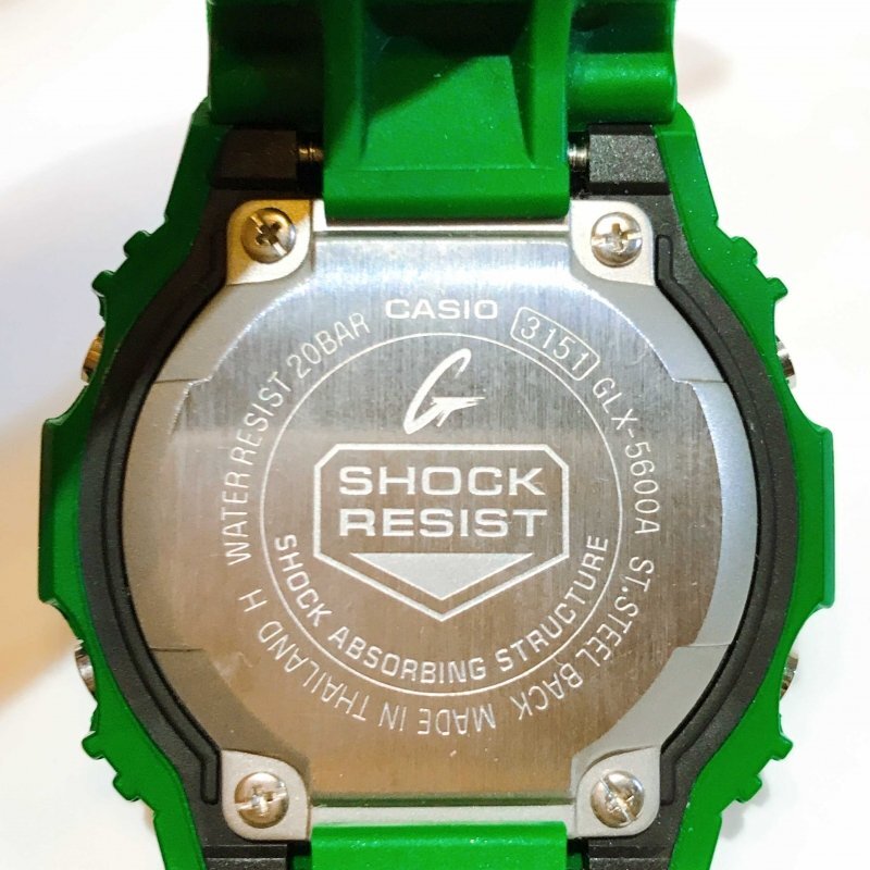 ＣＡＳＩＯ Ｇ－ＳＨＯＣＫ リストウォッチ メタリック ラメ カシオ ジーショック 腕時計 ＧＬＸ－５６００Ａ グリーン 時計/269の画像3