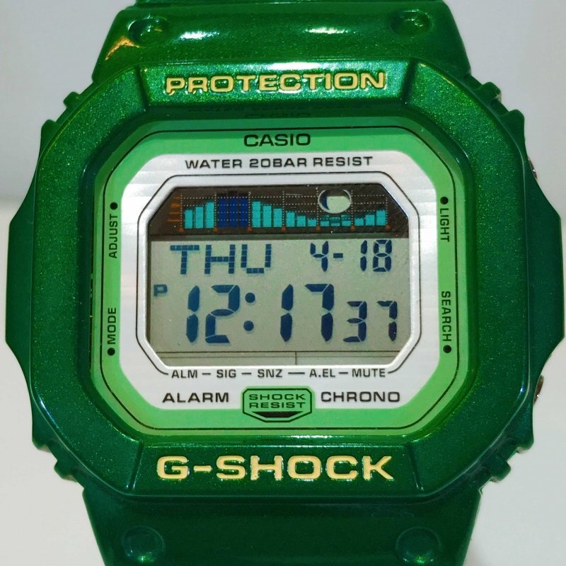 ＣＡＳＩＯ Ｇ－ＳＨＯＣＫ リストウォッチ メタリック ラメ カシオ ジーショック 腕時計 ＧＬＸ－５６００Ａ グリーン 時計/269の画像5