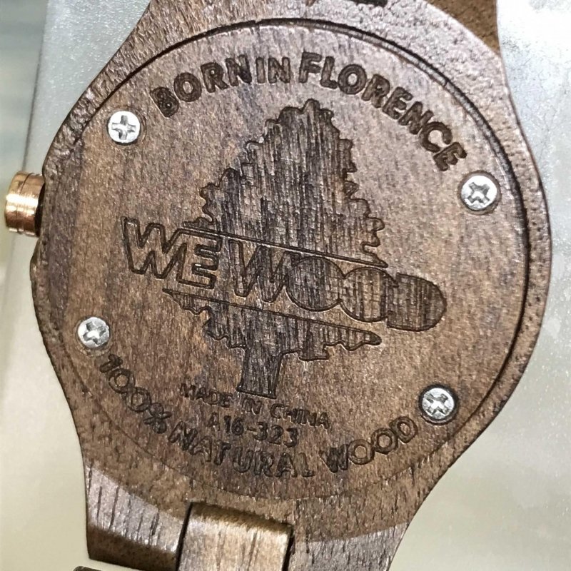 ＷＥ ＷＯＯＤ ウィーウッド ＣＲＩＳＳ ＮＵＴ ４７ ウォッチ 腕時計 天然木 茶 ブラウン系 木製 レディース 時計/233_画像4