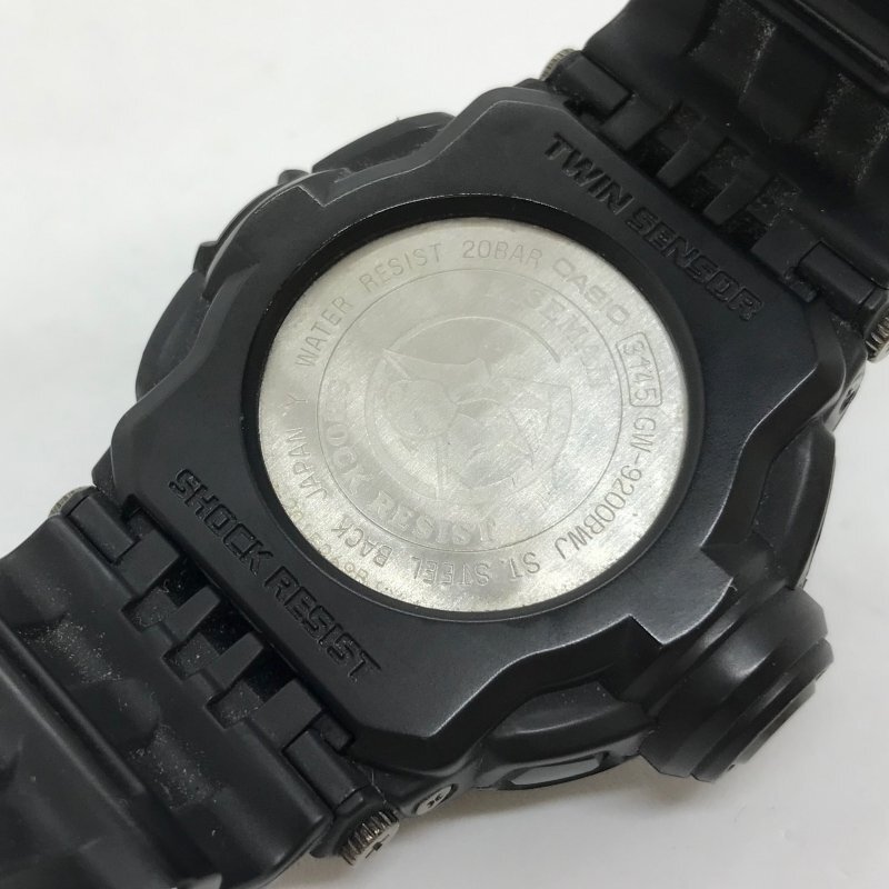 ＣＡＳＩＯ ＣＡＳＩＯ Ｇ－ＳＨＯＣＫ ＧＷ－９２００ ＲＩＳＥ ＭＡＮ ライズマン ソーラー 電波 黒 腕時計 時計/246_画像5