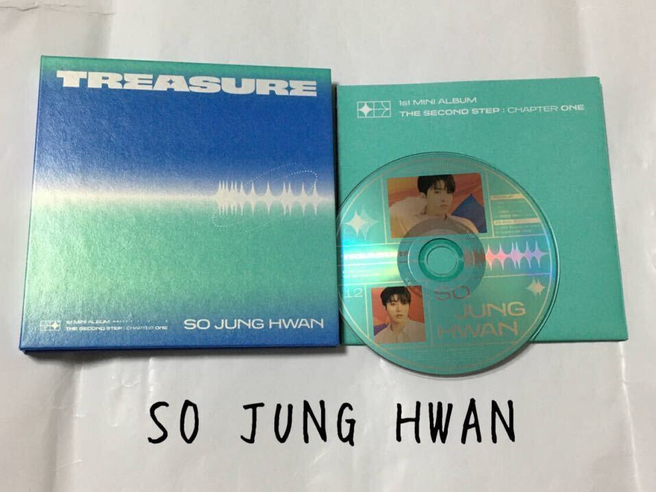 送料込み　TREASURE　CD　ポスター　1st MINI ALBUM　☆THE SECOND STEP : CHAPTER ONE☆　SO JUNG HWAN ver.　ジョンファン　K-POP 