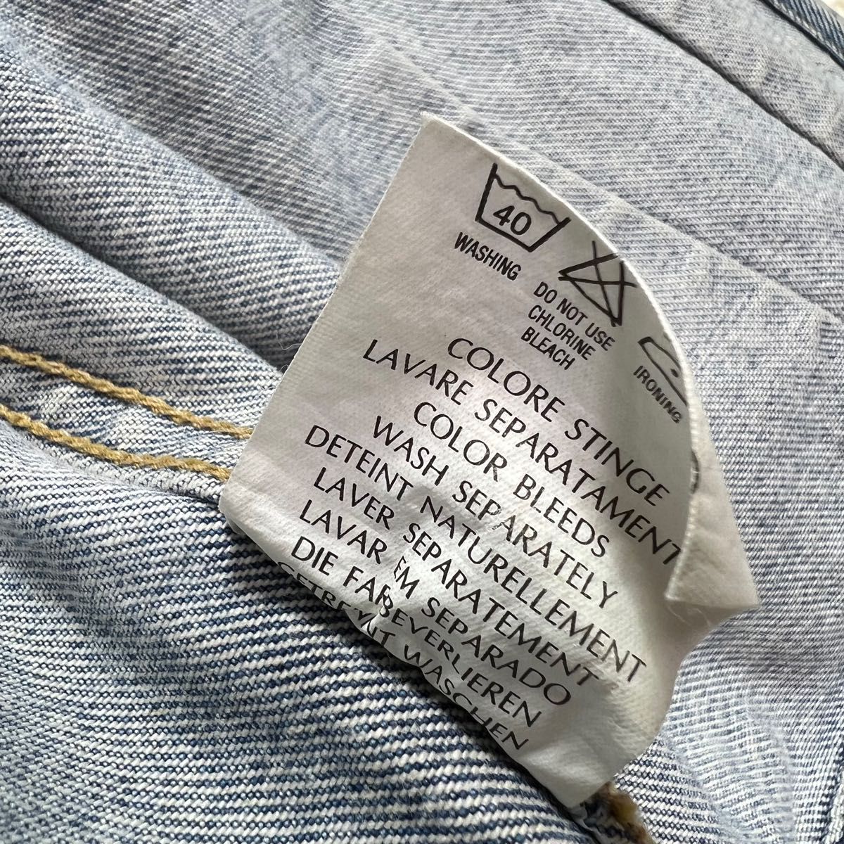 Calvin Klein  カルバンクライン　メンズ　デニムジャケット　Gジャン　カバーオール　刻印ボタン　Mサイズ　美品