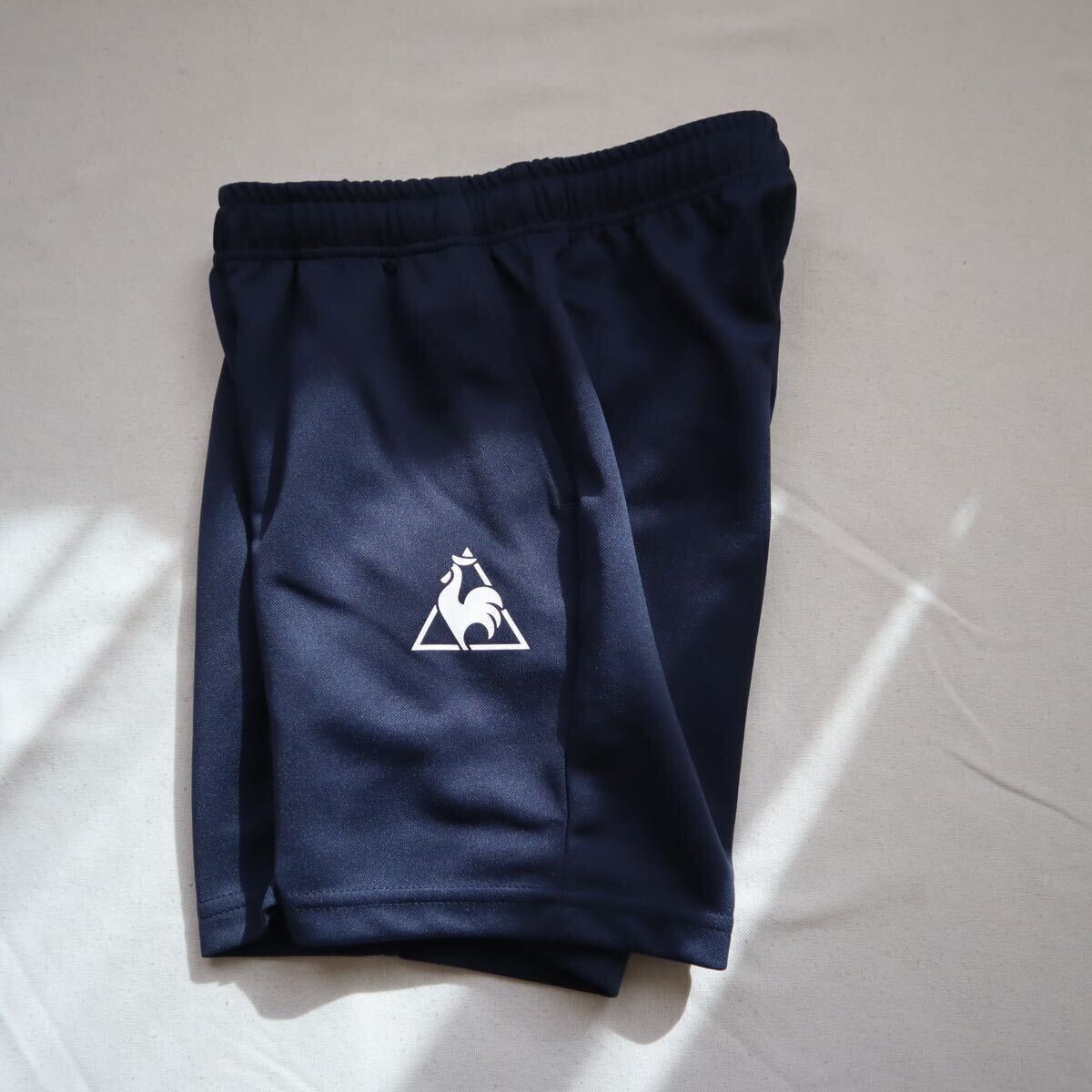  ルコックスポルティフ(lecoqsportif)(キッズ)ハーフパンツ ジュニア ガールズ ウォームアップパンツ QMJPJG33XB ジュニア110_画像3