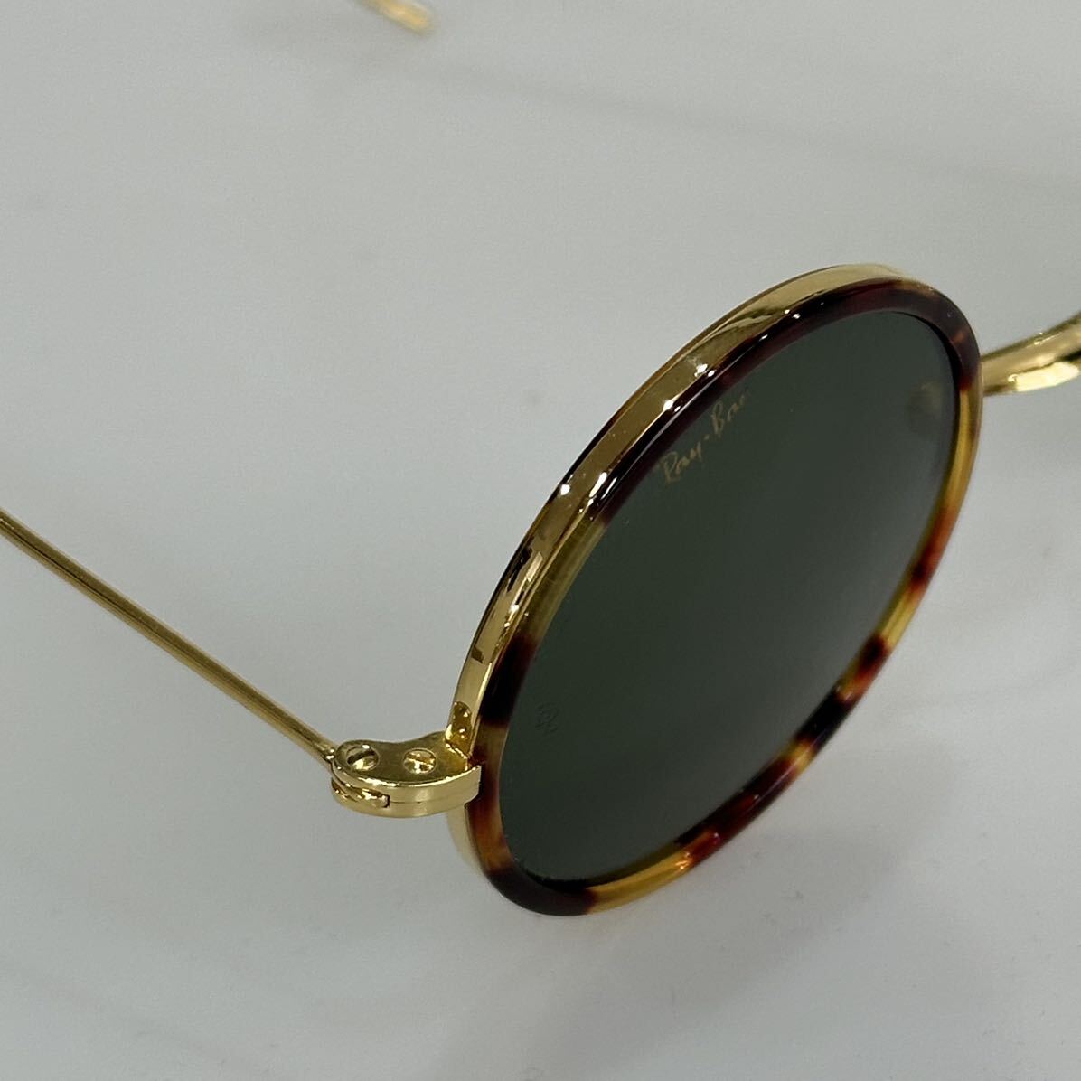 美品!!80's vintage B&L Ray-Ban G-15XLT 39㎜ シャイアン ラウンド インリム レイバン ボシュロム ラウンドサングラス ビンテージ USA製_画像7