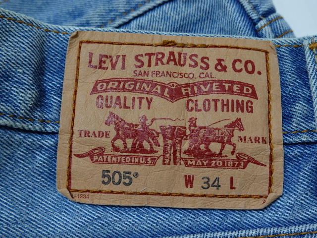 ●リーバイス LEVIS デニム ハーフパンツ 505 W34 ●0501●の画像2