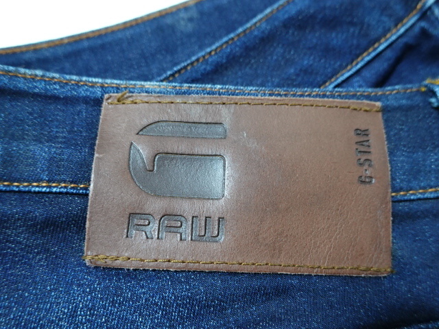 ●G-STAR RAW ジースター デニム W34 3301 ボタンフライ 革パッチ●0504●の画像3