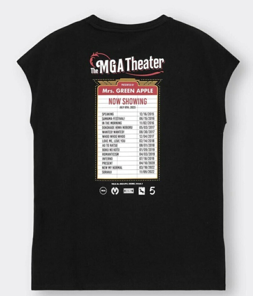 XL 新品 Mrs GREEN APPLE グラフィックTシャツ ブラック 黒 半袖 XL 新品 Mrs GREEN APPLE グラフィックTシャツ ブラック 黒 半袖