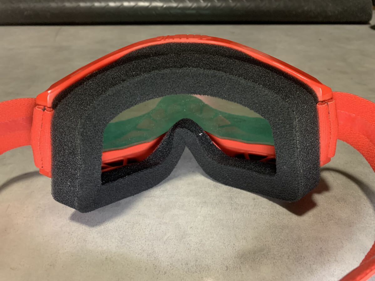 100% goggle STRATA2 clear goggle attaching red red color bike snowboard ski snowboard motocross 