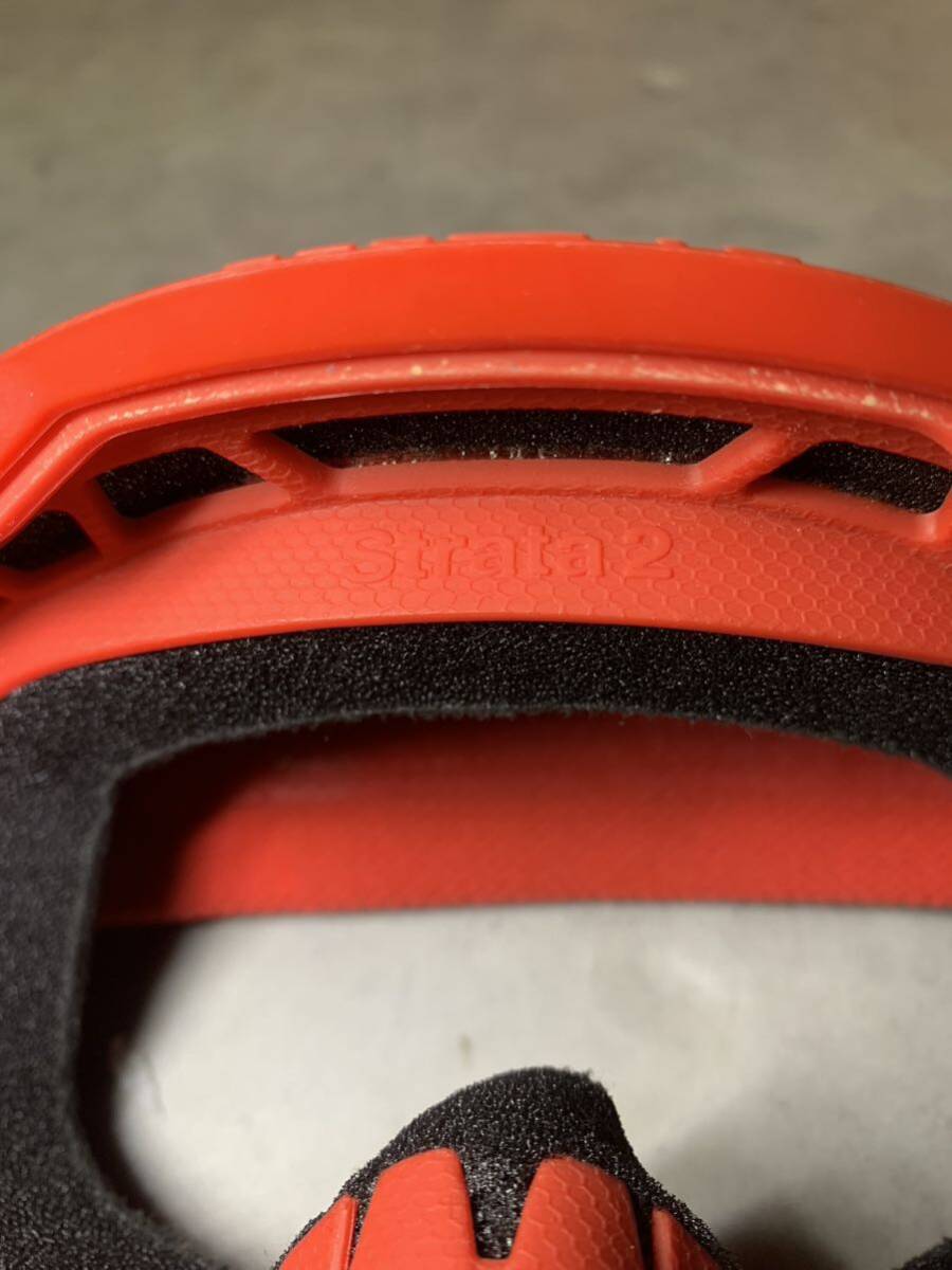 100% goggle STRATA2 clear goggle attaching red red color bike snowboard ski snowboard motocross 