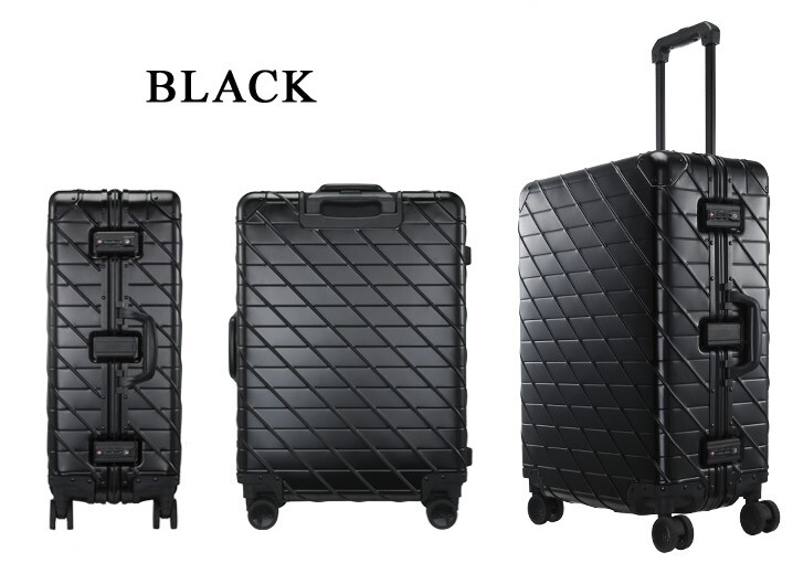 new goods unused 69800 jpy .1 jpy start X-KAMEO-L-Black/ black large 8~10. aluminium alloy body outlet suitcase Carry case 