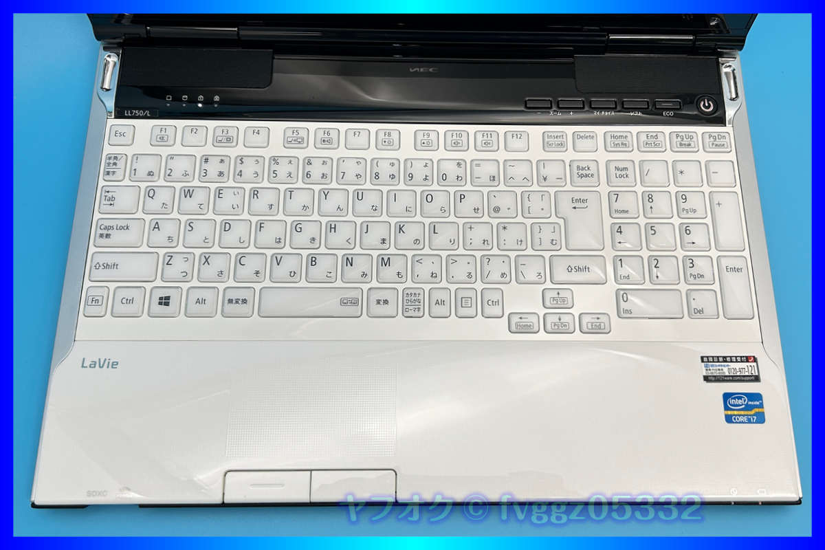 NEC Core i7 Windows 11 SSD 新品 1000GB +外付HDD 1TB 大容量メモリー 16GB きれいなホワイト Office2021 Webカメラ ノートパソコンの画像3
