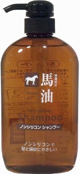 各600mL　各3本　馬油ノンシリコンシャンプー ＆ 馬油コンディショナー椿油配合　髪、お肌と同じ弱酸性で、お肌、髪と頭皮にやさしい。_画像2