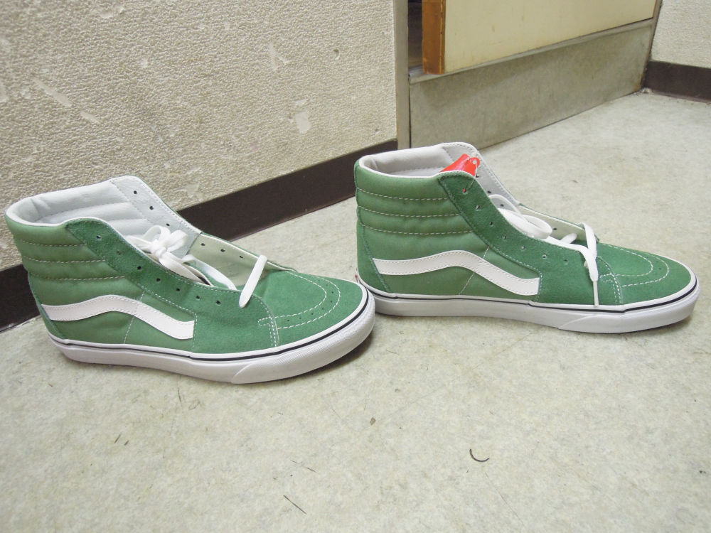 2238) 未使用 VANS SK8-Hi Deep Grass Green バンズ スケート ハイ 29cm VN0A38GEUKV ハイカット スニーカー_画像4