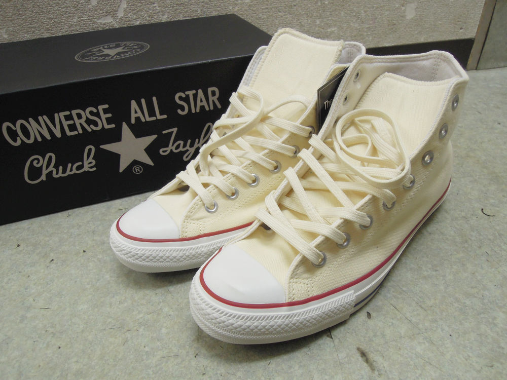 2241) 未使用 CONVERSE ALLSTAR コンバース 100 COLORS HI 29cm 1CK805 ナチュラルホワイト ハイカット スニーカー_画像1