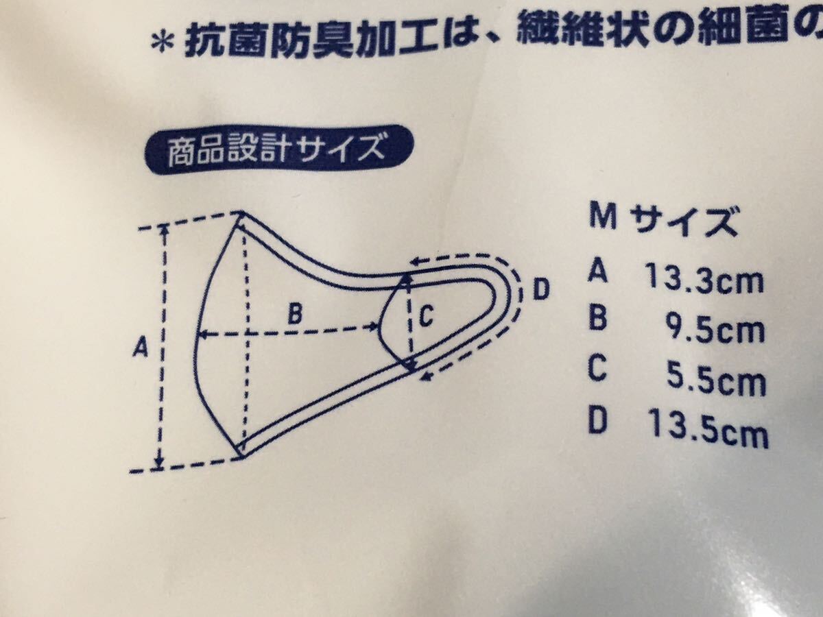 未開封 asics マスク 東京2020 アシックス ジャパン TOKYO 2020 オリンピック エンブレム フェイスカバー Mサイズ ネイビー グレー_画像5