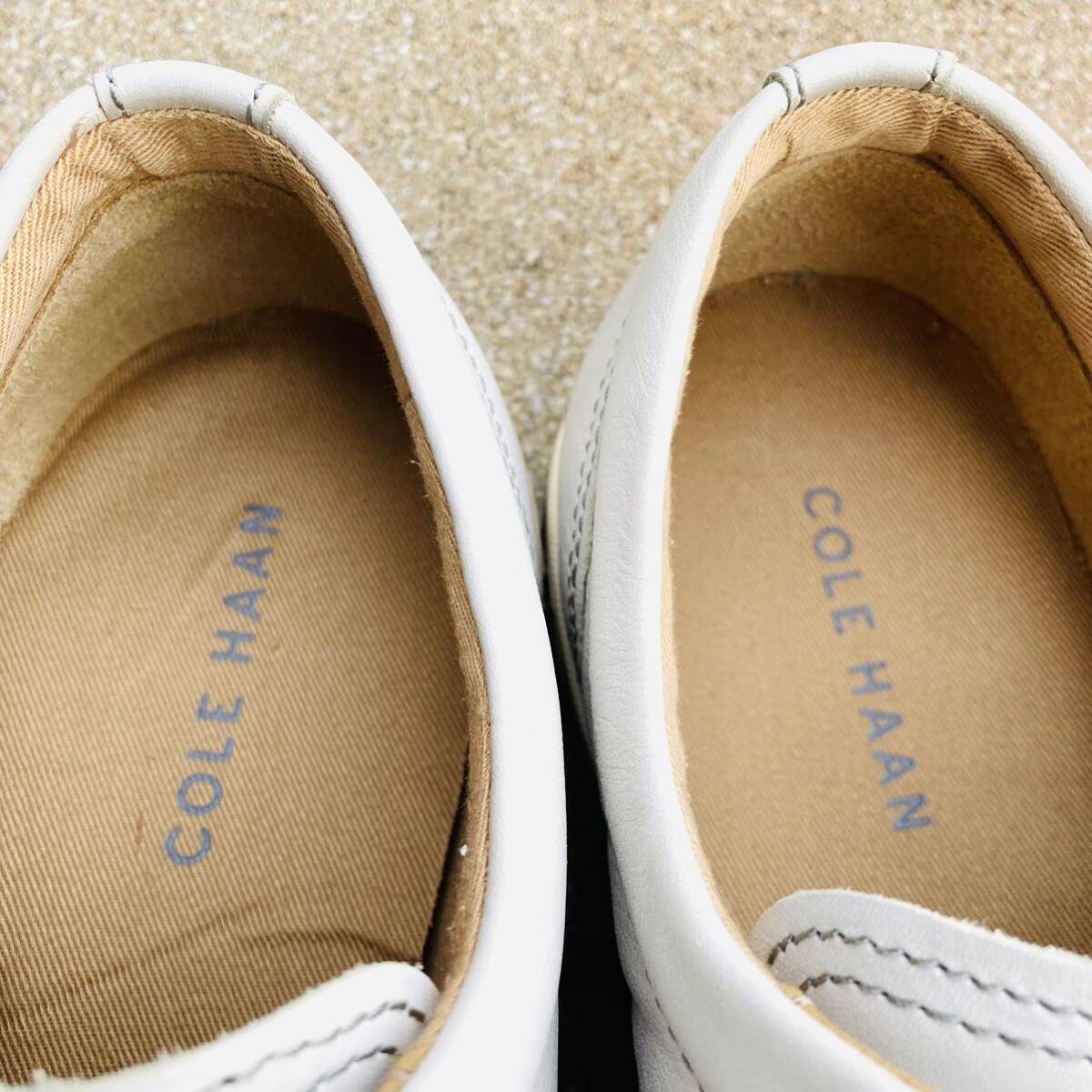 ★即決★ COLE HAAN コールハーン C14377 7 8.5M 26㎝ レザーシューズ レザースニーカー メンズ ホワイト 白 WH ローカット スニーカー_画像7