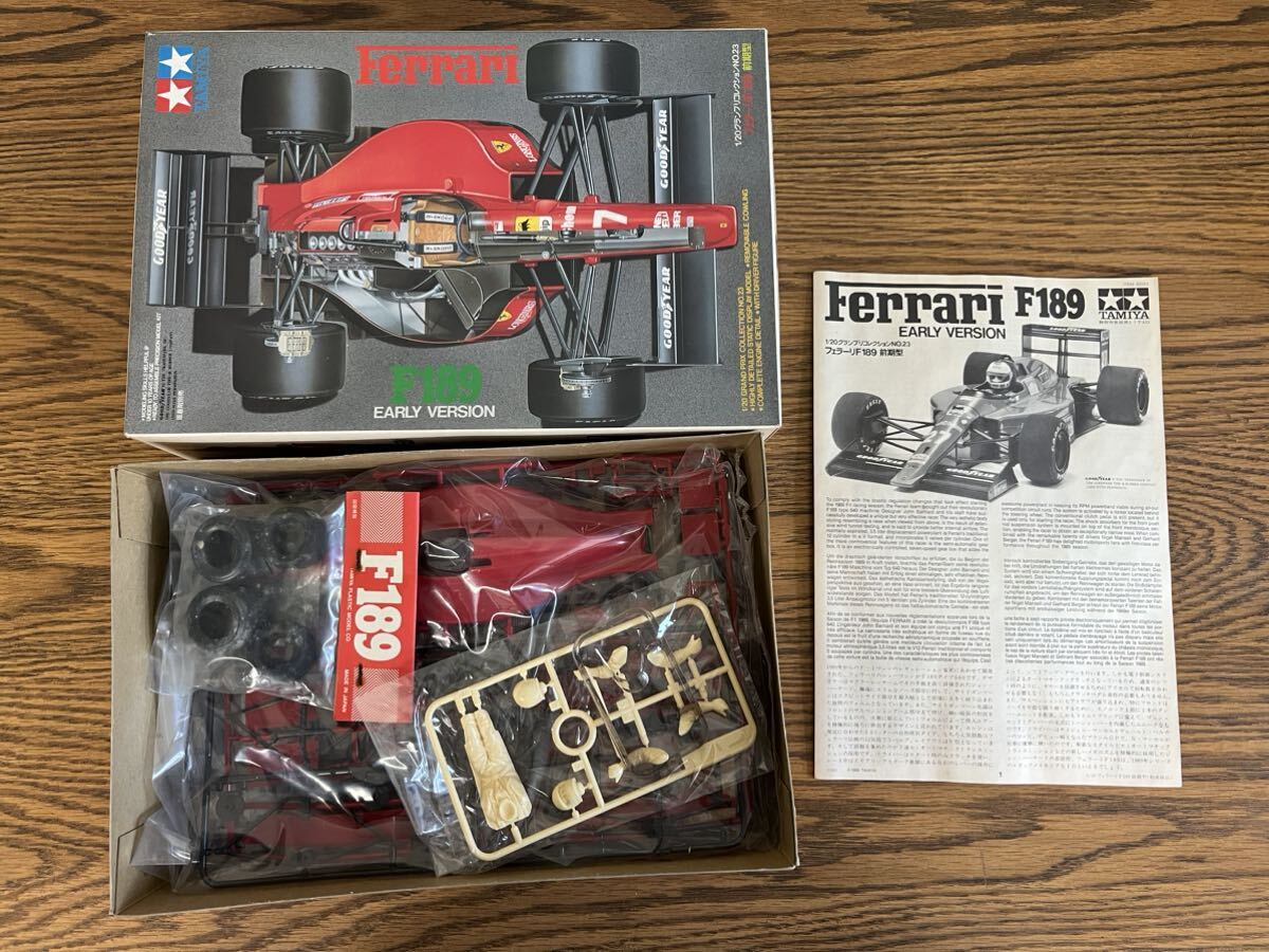 【未組立】Ferrari F189 EARLY VERSIONフェラーリ F189 前期型 1/20グランプリコレクションNo.23 プラモデル TAMIYA _画像2